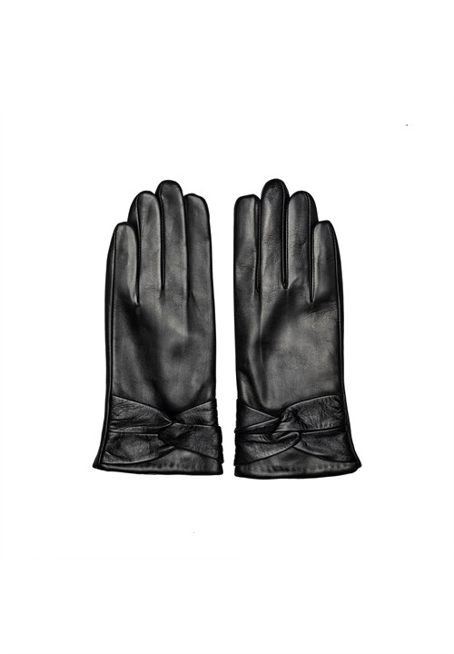 Re:Designed Stacey Skindhandsker med Uld for, Sort